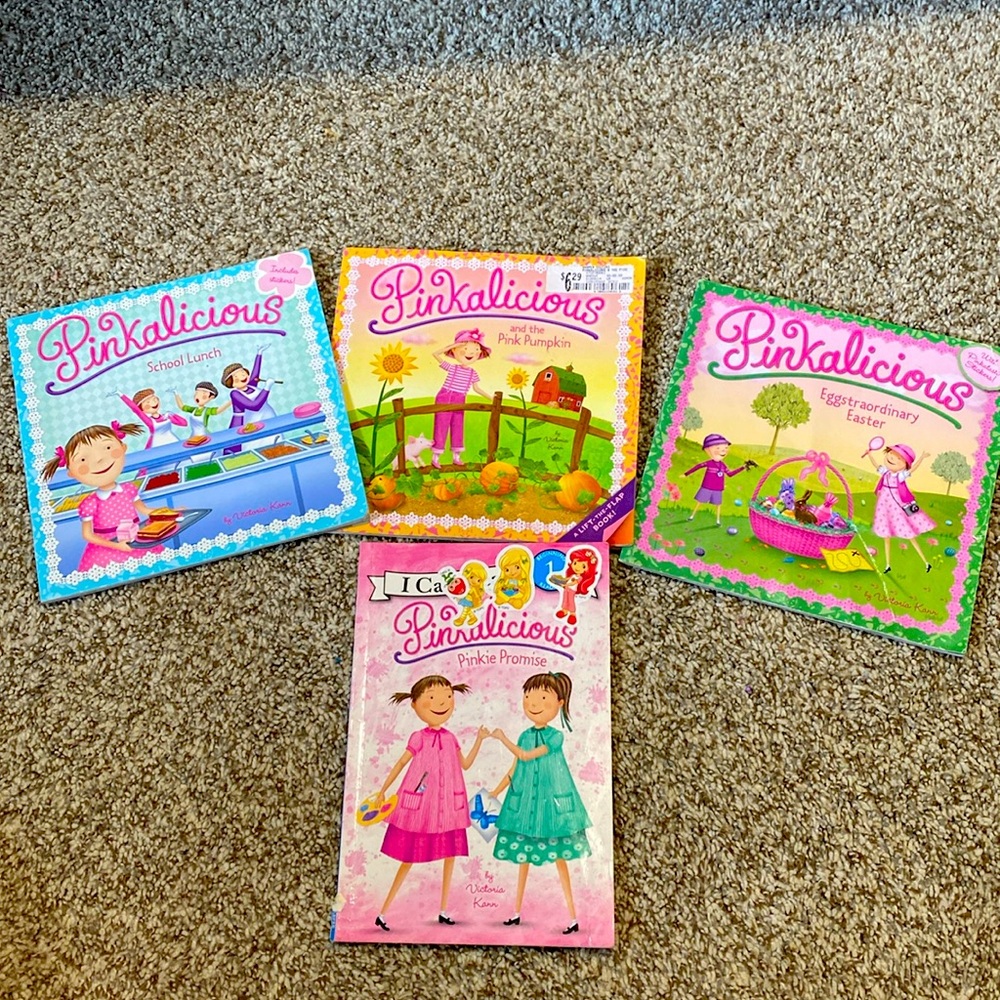 I can read books. Pinkalicious reading books